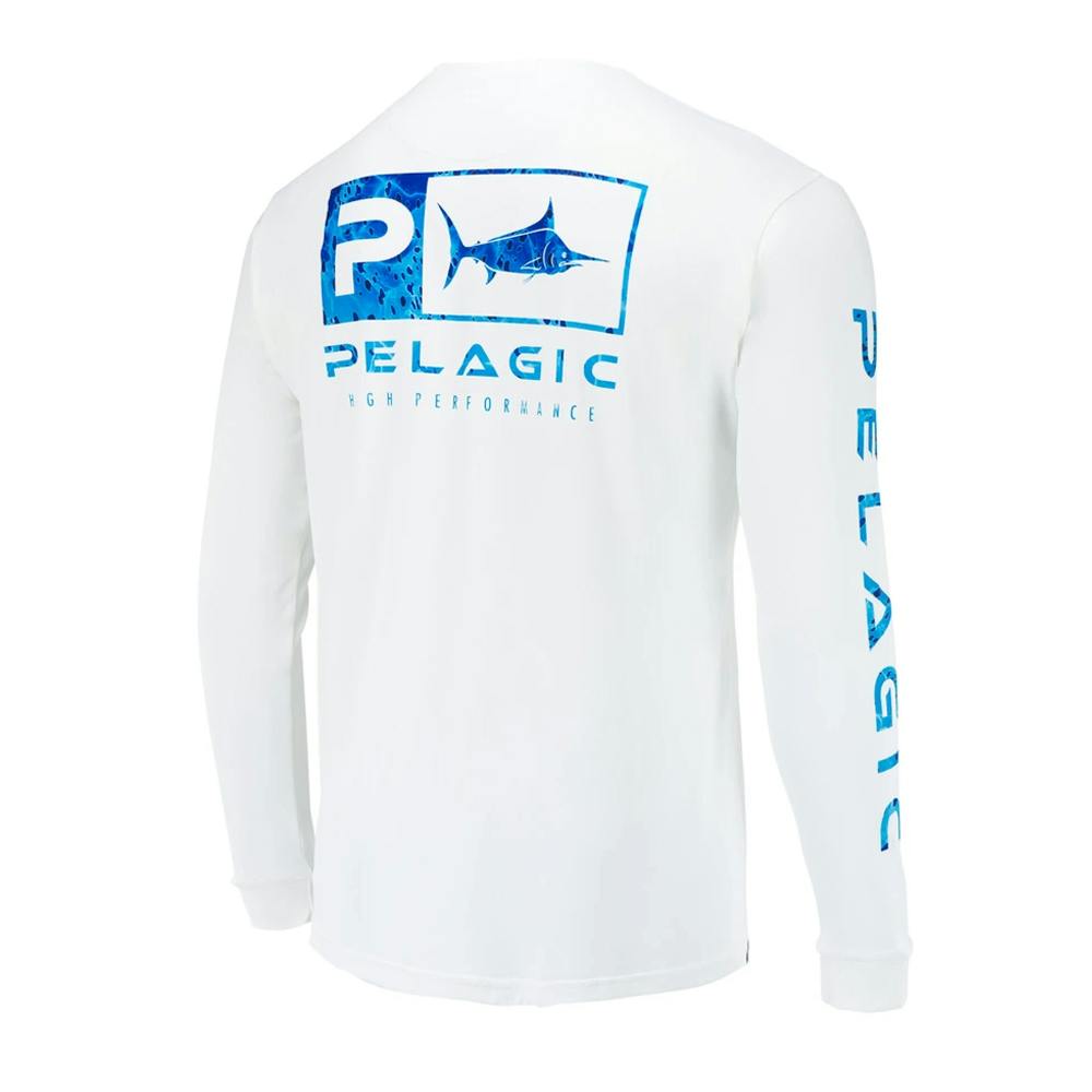 Pelagic Dorado Collection Aquatek Icon Long Sleeve Performance Shirt (Men's) - Blue 