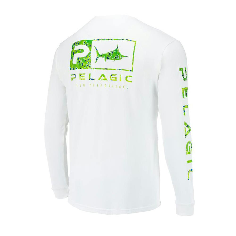 Pelagic Dorado Collection Aquatek Icon Long Sleeve Performance Shirt (Kid's) - Green