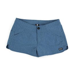 Pelagic Deep Sea Hybrid Shorts Gyotaku (Women's) - Smokey Blue Thumbnail}