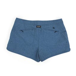 Pelagic Deep Sea Hybrid Shorts Gyotaku (Women's) Back - Smokey Blue Thumbnail}