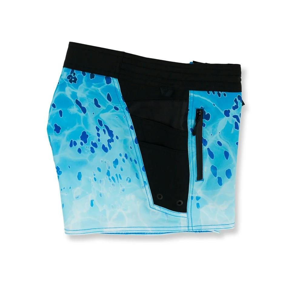 Pelagic Ocean Master Fishing Shorts (Women's) Right Side - Blue