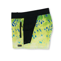 Pelagic Ocean Master Fishing Shorts (Women's) Left Side - Green Thumbnail}