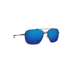 Costa Canaveral Sunglasses - Satin Black Frame/Blue MIrror Thumbnail}