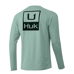 Huk Huk'D Up Pursuit Long Sleeve Performance Shirt - Lichen Thumbnail}