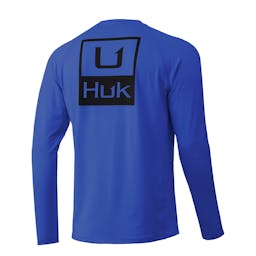 Huk Huk’d Up Pursuit Long Sleeve Performance Shirt - Deep Cobalt Thumbnail}