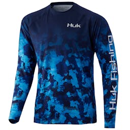 Huk Refraction Fish Fade Pursuit Long Sleeve Performance Shirt Back - San Sal Thumbnail}
