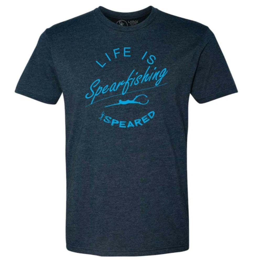 Speared Life is Spearfishing T-Shirt - Navy