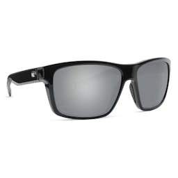 Costa Slack Tide Polarized Sunglasses - Shiny Black Frame/Gray Mirror Lenses Thumbnail}