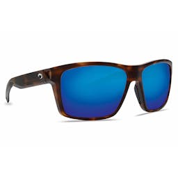 Costa Slack Tide Polarized Sunglasses - Matte Tortoise Frame/Blue Mirror Lenses Thumbnail}