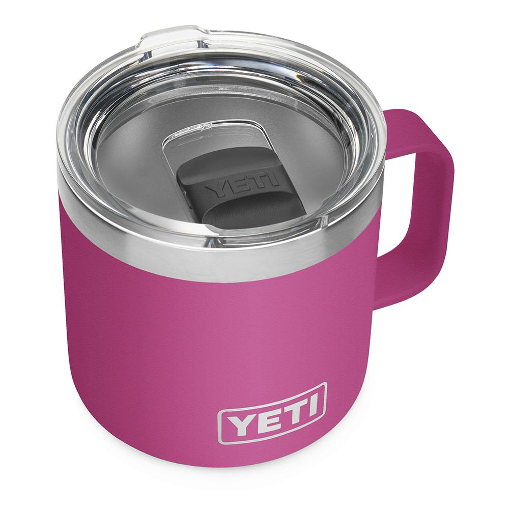 YETI Rambler 14 oz Mug with Magslider Lid - Prickly Pear Pink