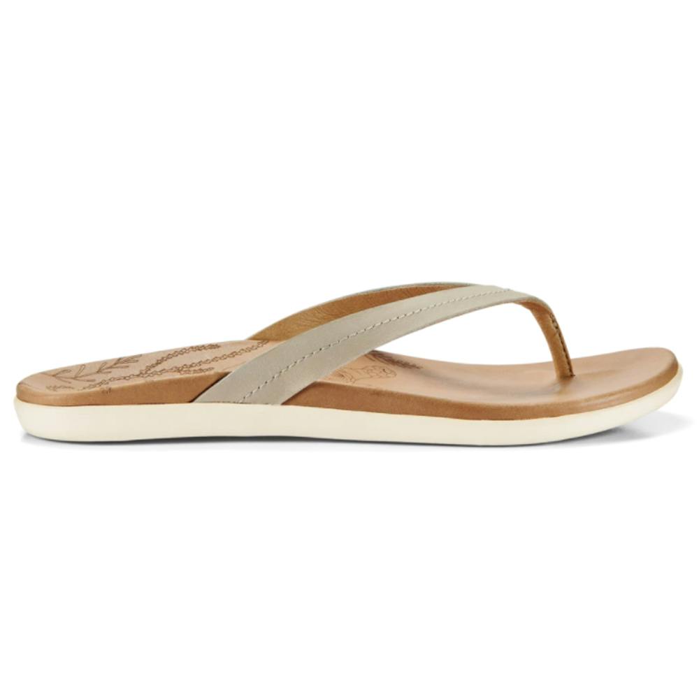 OluKai Honu Sandals (Women's) Side View - Tapa/Golden Sand
