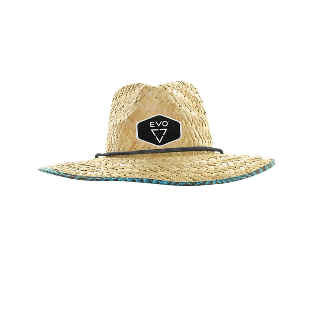 EVO Straw Lifeguard Hat (Women’s) Front - Seaz Mint