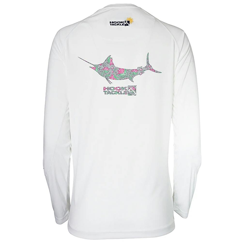 Hook & Tackle Marlin Lace Performance Shirt (Women's) - White 