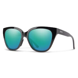 Smith Optics Era Polarized Sunglasses - Black Frame/Opal Mirror Lenses Thumbnail}