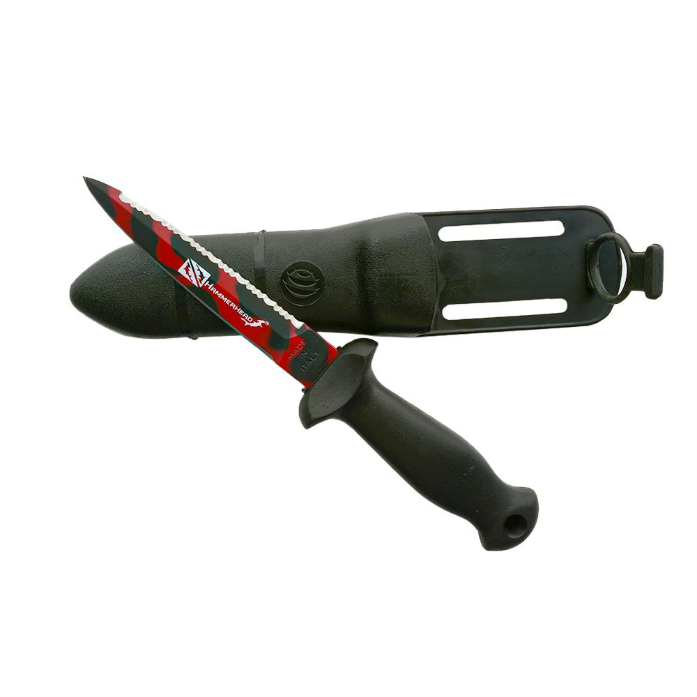 HammerHead Cranium Dive Knife (All Around) with Knife Over Sheath