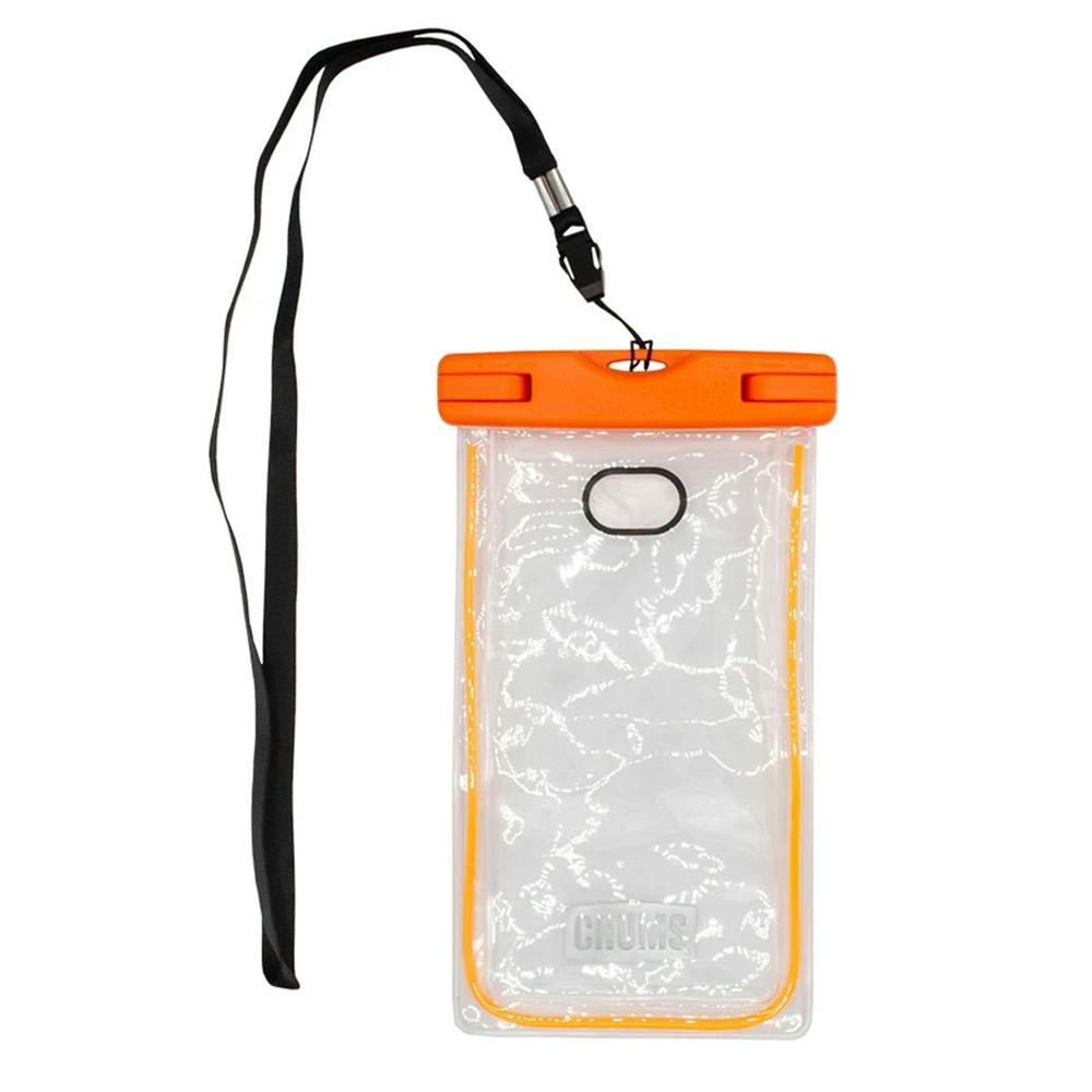 Chums Waterproof Glow Phone Pouch - Orange 
