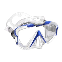 Mares Pure Wire Dive Mask, Single Lens - Blue/Grey/Clear Thumbnail}