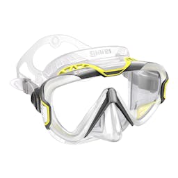 Mares Pure Wire Dive Mask, Single Lens - Grey/Yellow/Clear Thumbnail}
