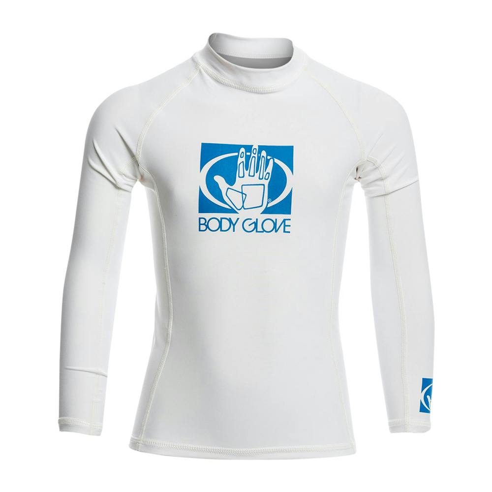 Body Glove Basic Long Sleeve Rash Guard (Junior) - White