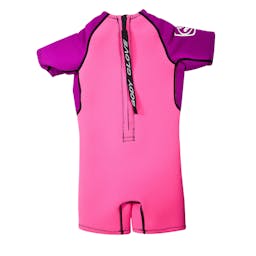 Body Glove Pro 3 Shorty 2mm Wetsuit (Kids) Back - Violet/Pink Thumbnail}