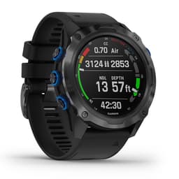 Garmin Descent™ Mk2i Wrist Dive Computer, Titanium Carbon Gray DLC with Black Silicone Band Dive Data View Thumbnail}