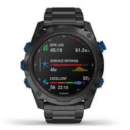 Garmin Descent™ Mk2i Wrist Dive Computer, Titanium Carbon Gray DLC with Titanium Band  Surface Interval View Thumbnail}