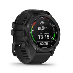 Garmin Descent™ Mk2S Wrist Dive Computer, Silicone Band Dive Data - Black Thumbnail}