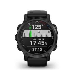 Garmin Descent™ Mk2S Wrist Dive Computer, Silicone Band Compass - Black Thumbnail}