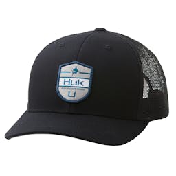 Huk Shield Trucker Style Hat - Black Thumbnail}