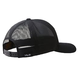 Huk Shield Trucker Style Hat Back - Black Thumbnail}