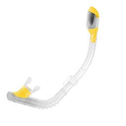 Cressi Mini Dry Snorkel (Kids) - Clear/Yellow Thumbnail}