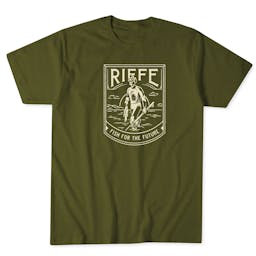 Riffe Skillz Short Sleeve T-shirt (Men’s) Front - Olive Heather Thumbnail}