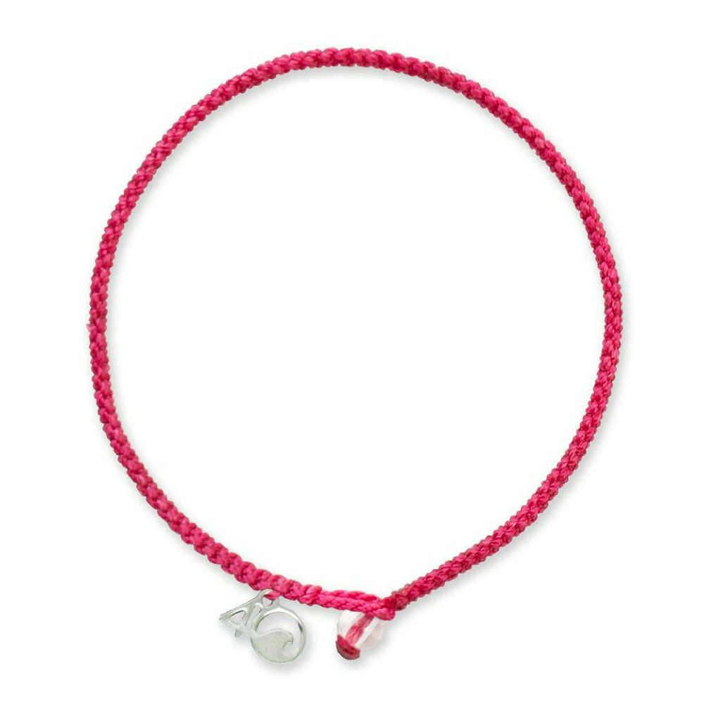 4Ocean Pink Flamingo Conservation Braided Bracelet