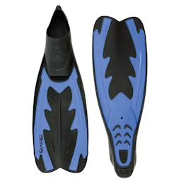 BARE Fastback Full Foot Fins (Snorkel/Dive) - Blue  Thumbnail}
