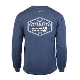 Hook & Tackle Heads or Tails Long Sleeve Performance Shirt (Men’s) - Blue Heather Thumbnail}