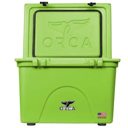 ORCA 58 Quart Cooler Open - Lime Thumbnail}
