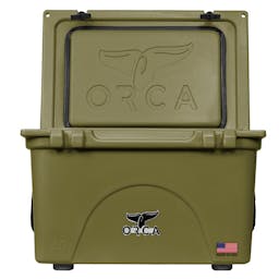 ORCA 40 Quart Cooler Open - Green Thumbnail}