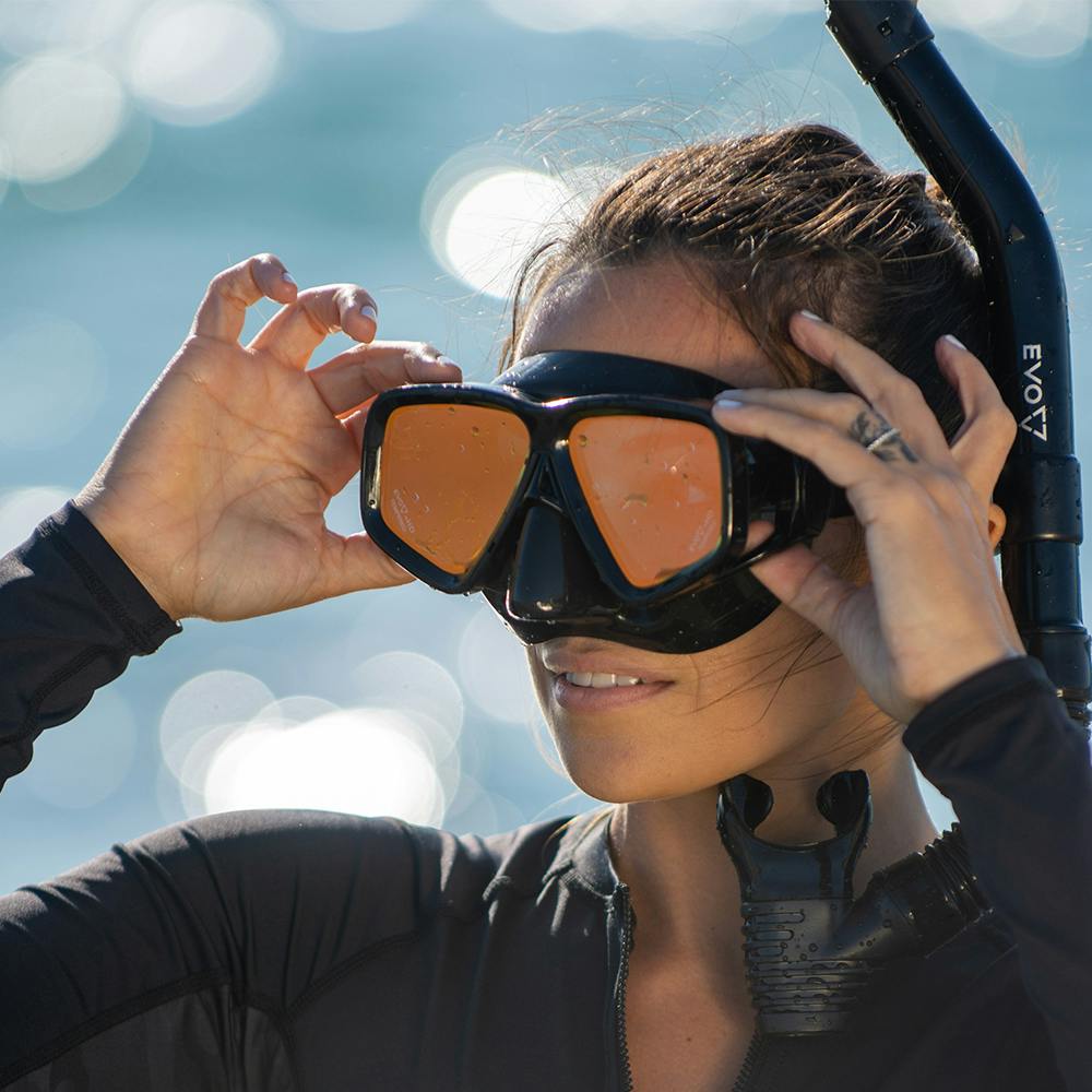 EVO Hi Definition Snorkel Combo, Dual Lens Lifestyle