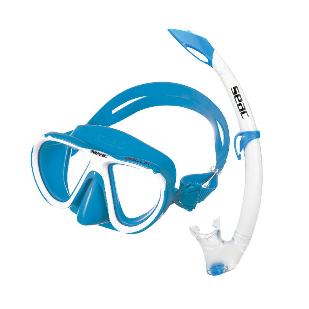 SEAC Bis Bella Snorkel Set S/AZ, Mask & Snorkel - Light Blue (Kid’s)
