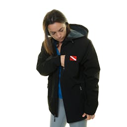 Dive Flag Hooded Jacket Lifestyle on Female Thumbnail}