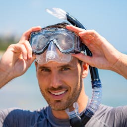 EVO Drift Purge Mask and Snorkel Combo - At the Beach Thumbnail}