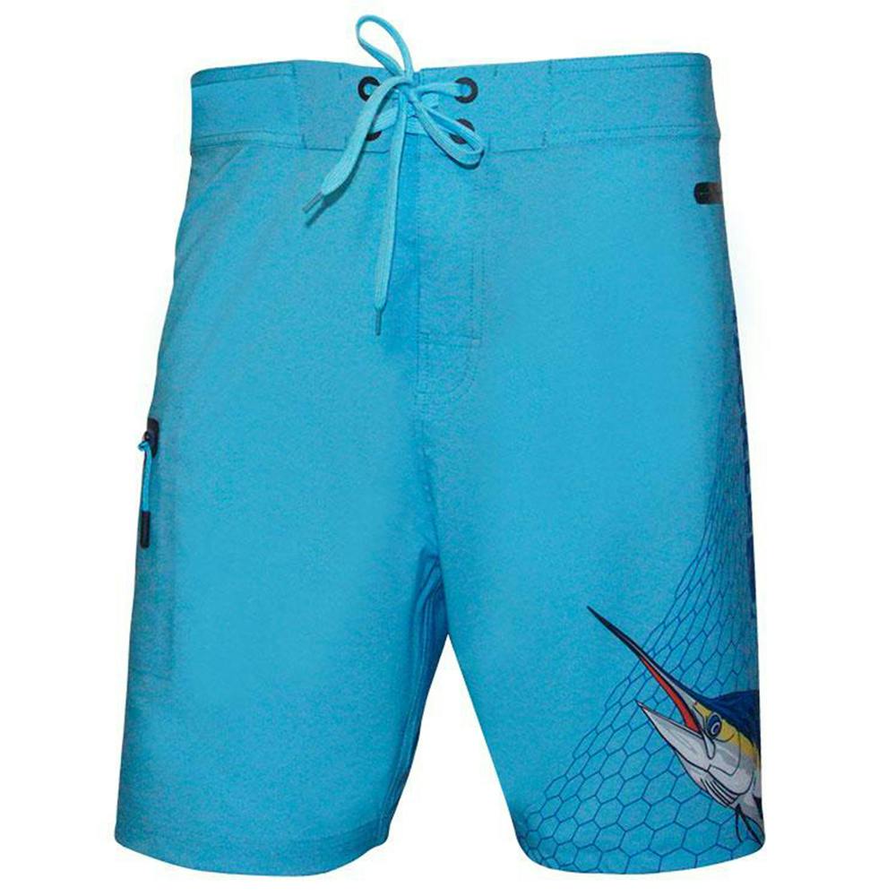 Hook & Tackle Marlin Boardshorts (Men's) - Blue Marlin