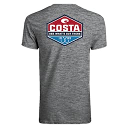 Costa Tech Trinity Short Sleeve T-Shirt  - Gray Thumbnail}