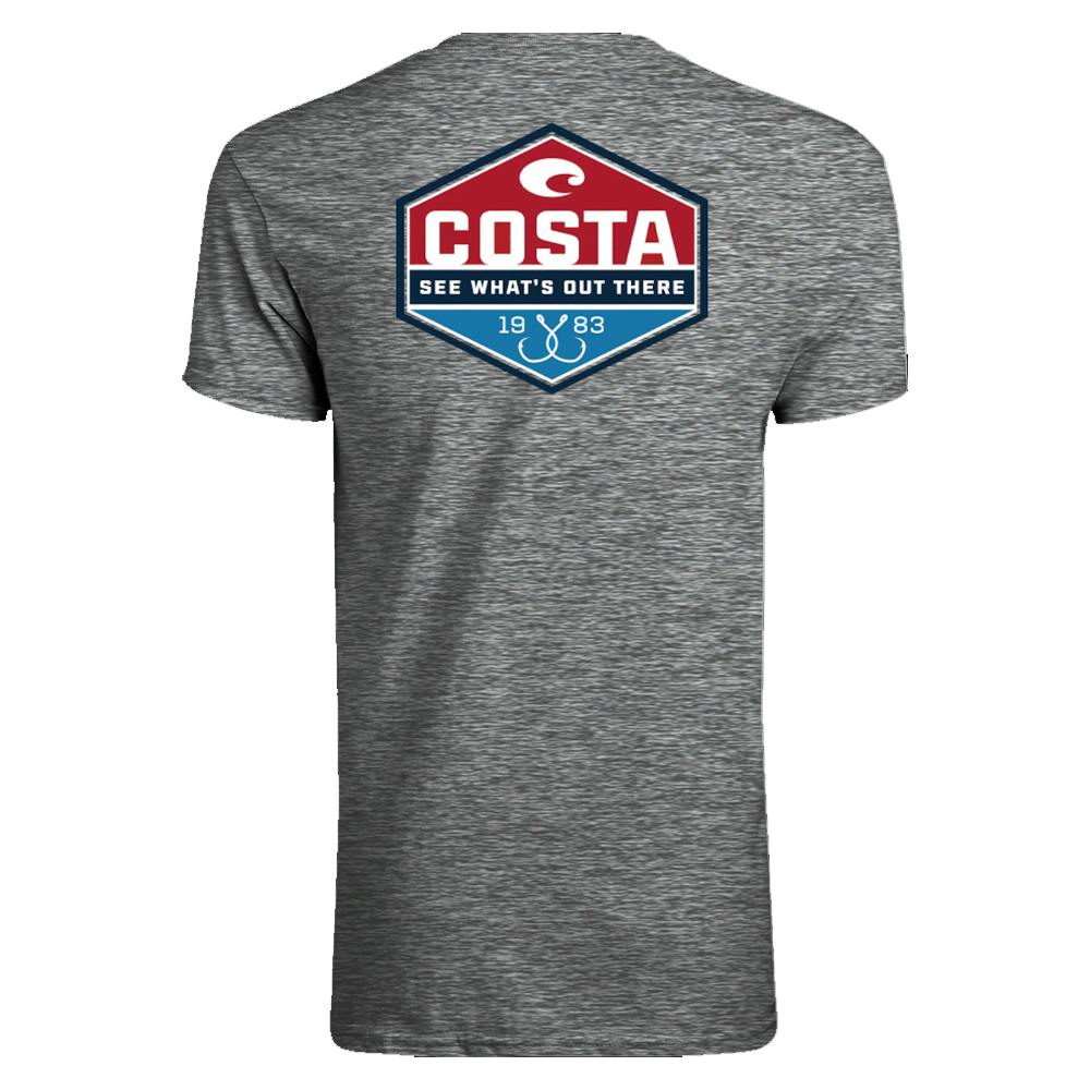 Costa Tech Trinity Short Sleeve T-Shirt  - Gray
