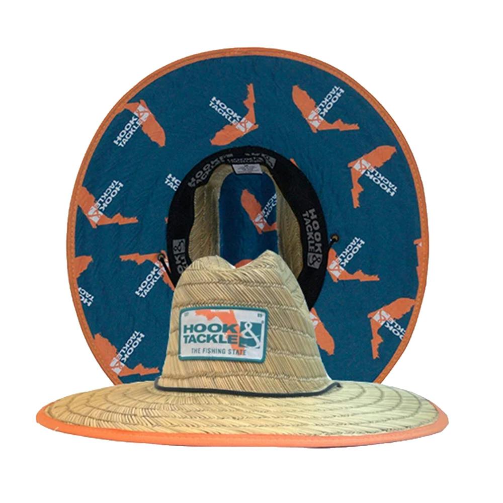 Hook & Tackle Lifeguard Straw Hat - Florida Tag