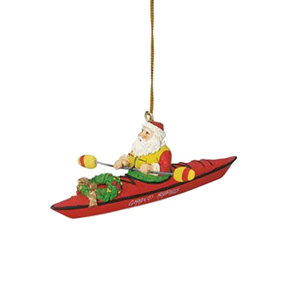Cape Shore Santa Kayak Holiday Ornament