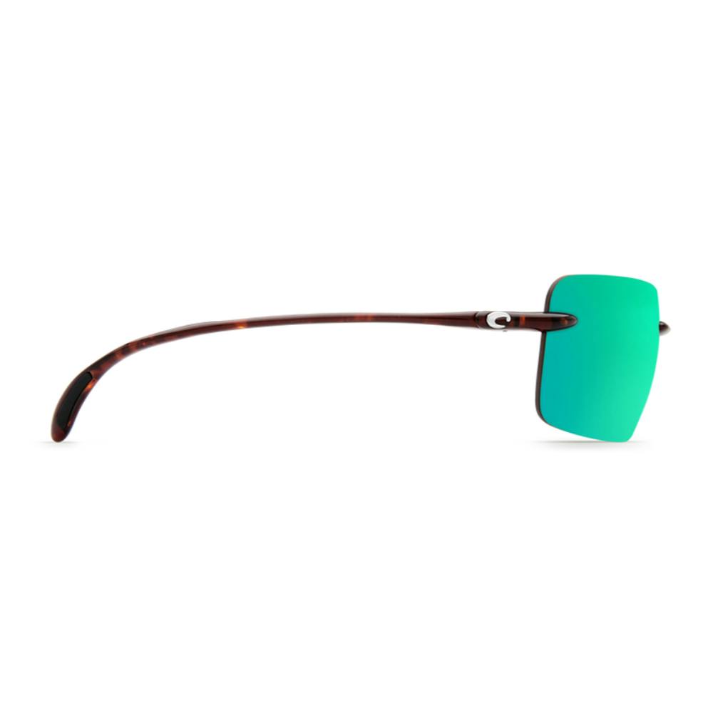 Costa Gulf Shore Polarized Sunglasses Side View - Tortoise Frame/Green Lens