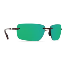 Costa Gulf Shore Polarized Sunglasses Right Angle Side - Tortoise Frame/Green Lens Thumbnail}