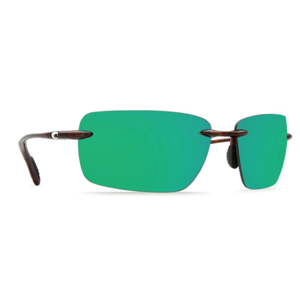 Costa Gulf Shore Polarized Sunglasses Right Angle Side - Tortoise Frame/Green Lens