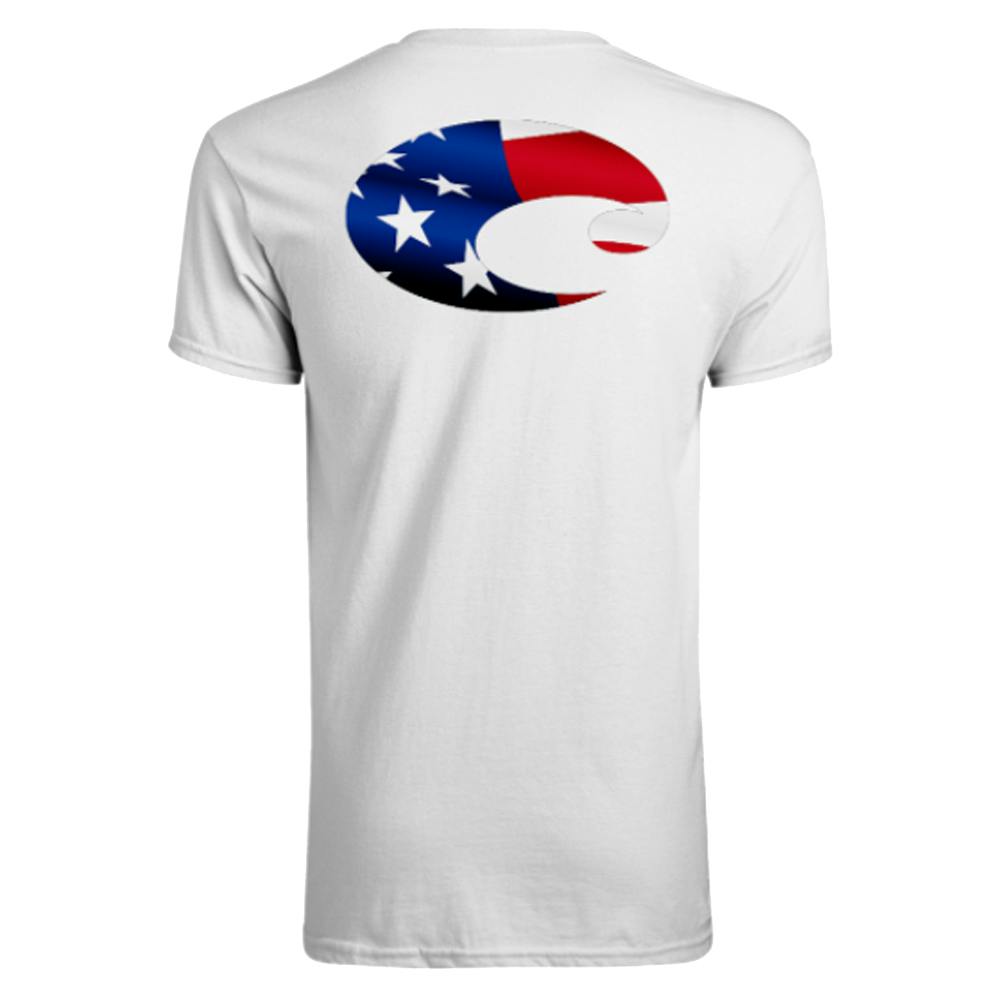 Costa Flag Short Sleeve T-Shirt - White